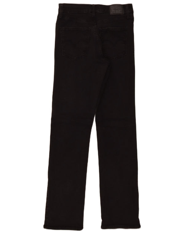 Calça jeans feminina Levi's 314 Shaping Straight W29 L32 algodão preto
