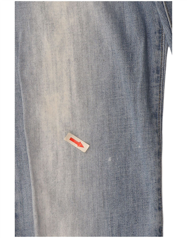 Armani feminino bootcut jeans W29 L32 azul algodão
