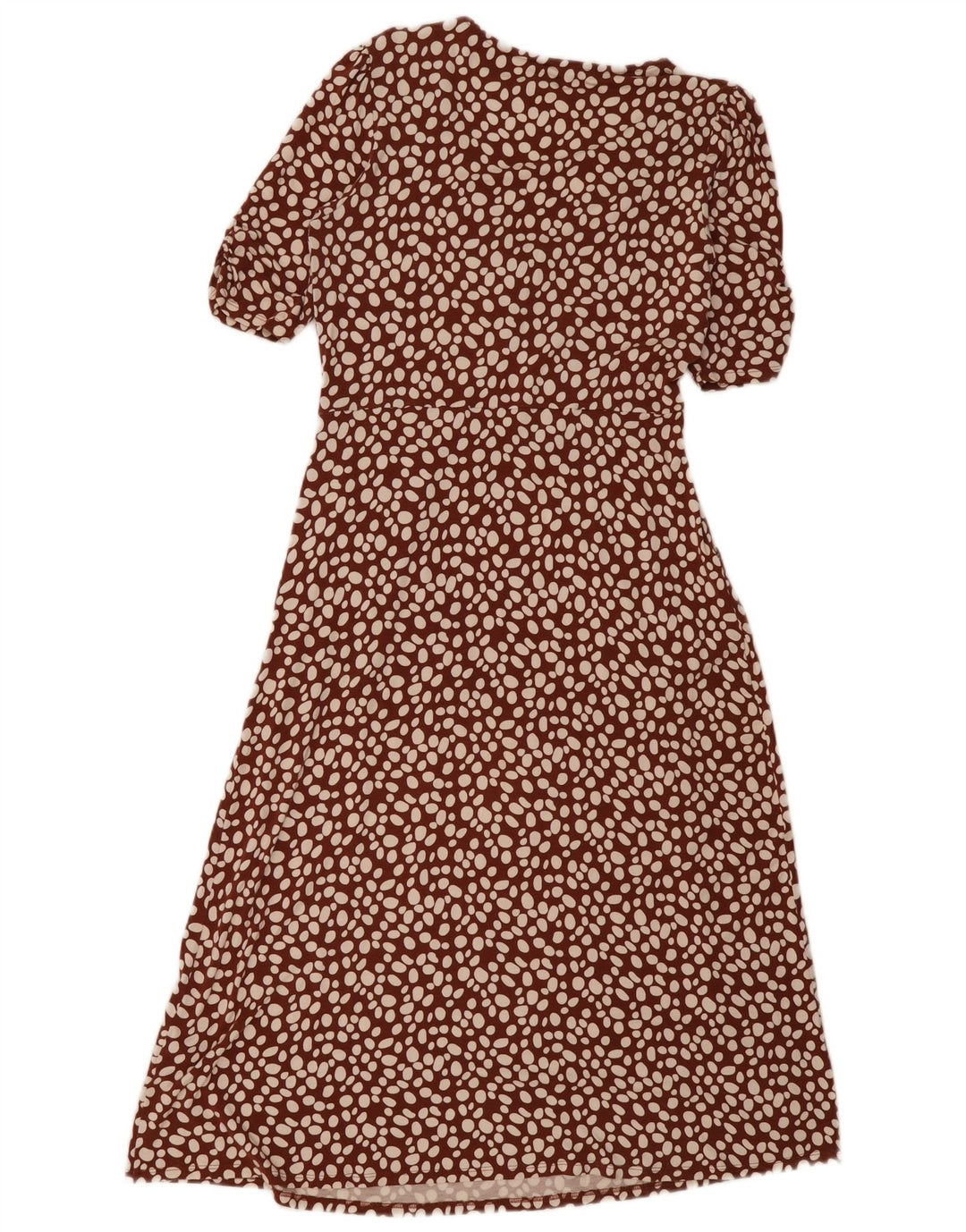 Vestido maxi feminino Boden Reino Unido 12 marrom médio manchado