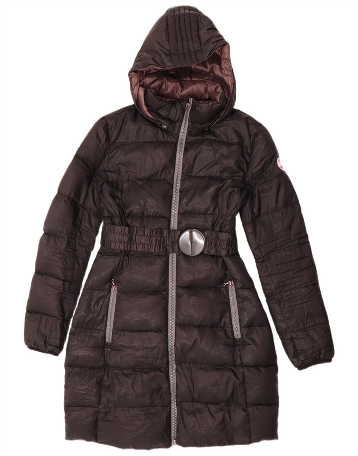 Casaco acolchoado com capuz feminino Colmar UK 14 médio preto
