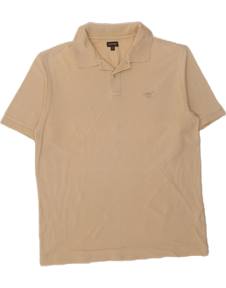 HENRY COTTONS Mens Polo Shirt XL Beige Cotton Vintage Henry Cottons and Second-Hand Henry Cottons from Messina Hembry 