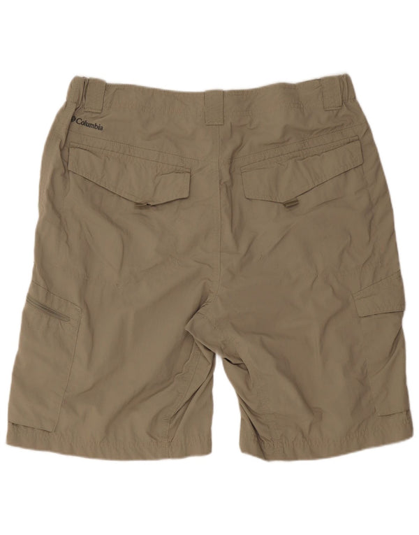 Columbia Mens Omni-Shade Cargo Shorts W34 Grande Cáqui Nylon