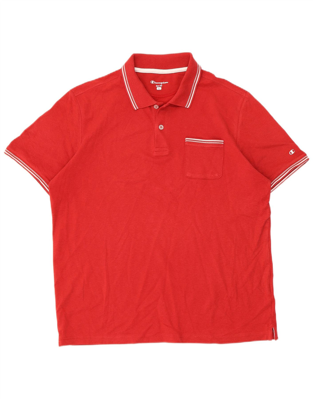 Camisa polo masculina Champion Easy Fit XL listrada vermelha