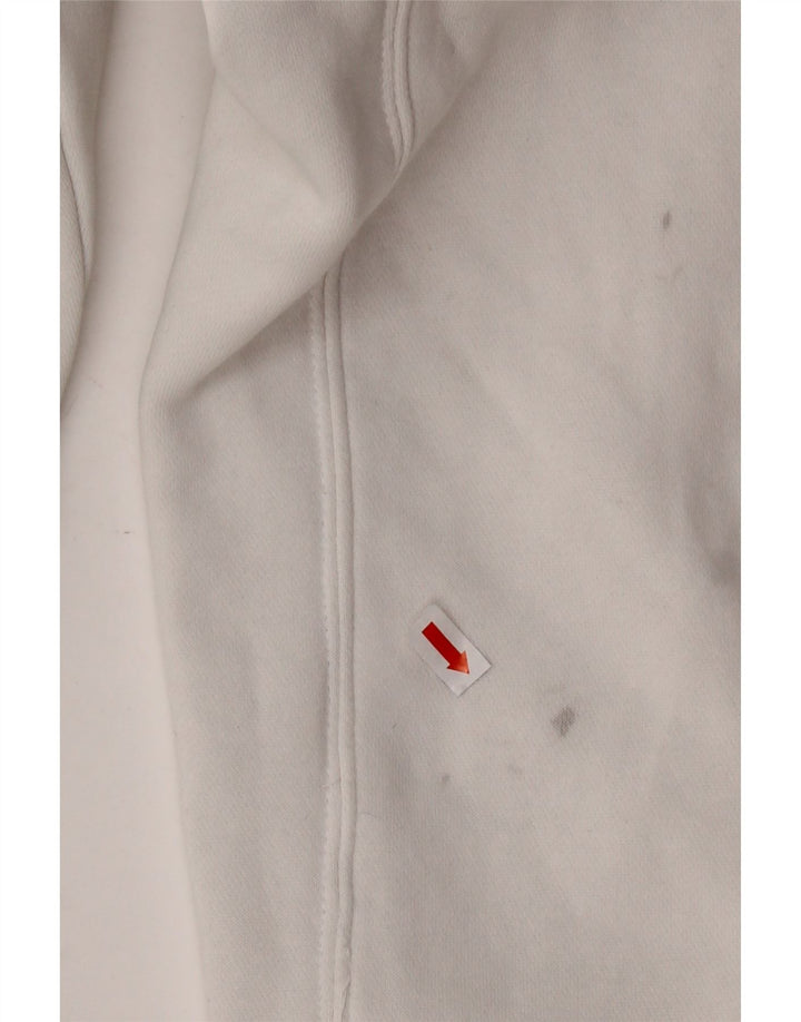 NIKE Mens Hoodie Jumper XL Algodão Branco