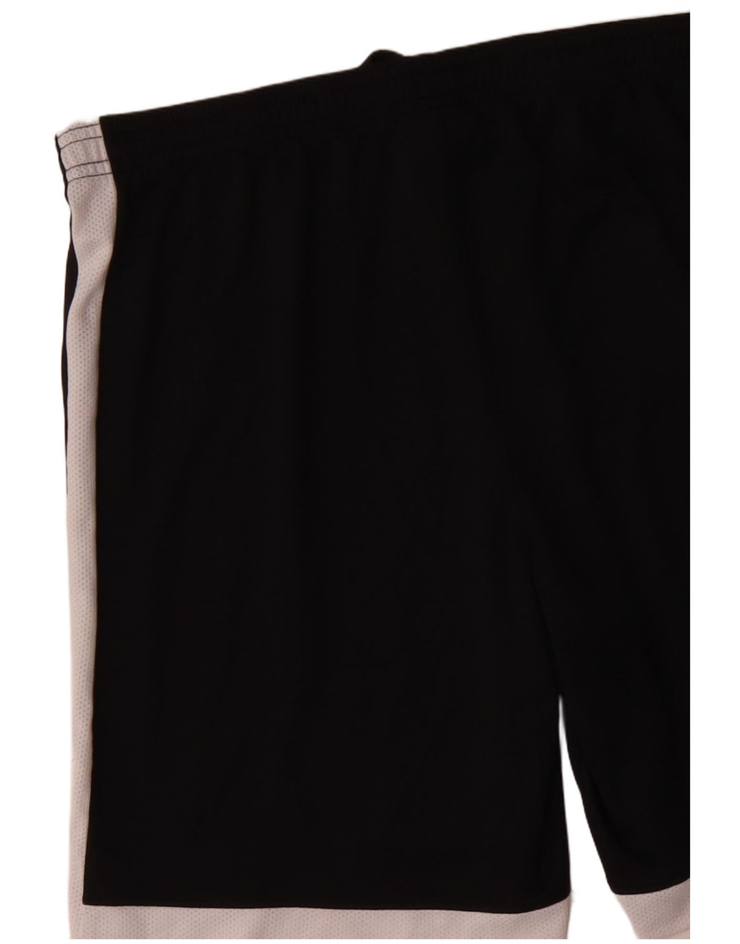 Shorts esportivos femininos Nike Dri Fit UK 14 médio preto colorblock poliéster