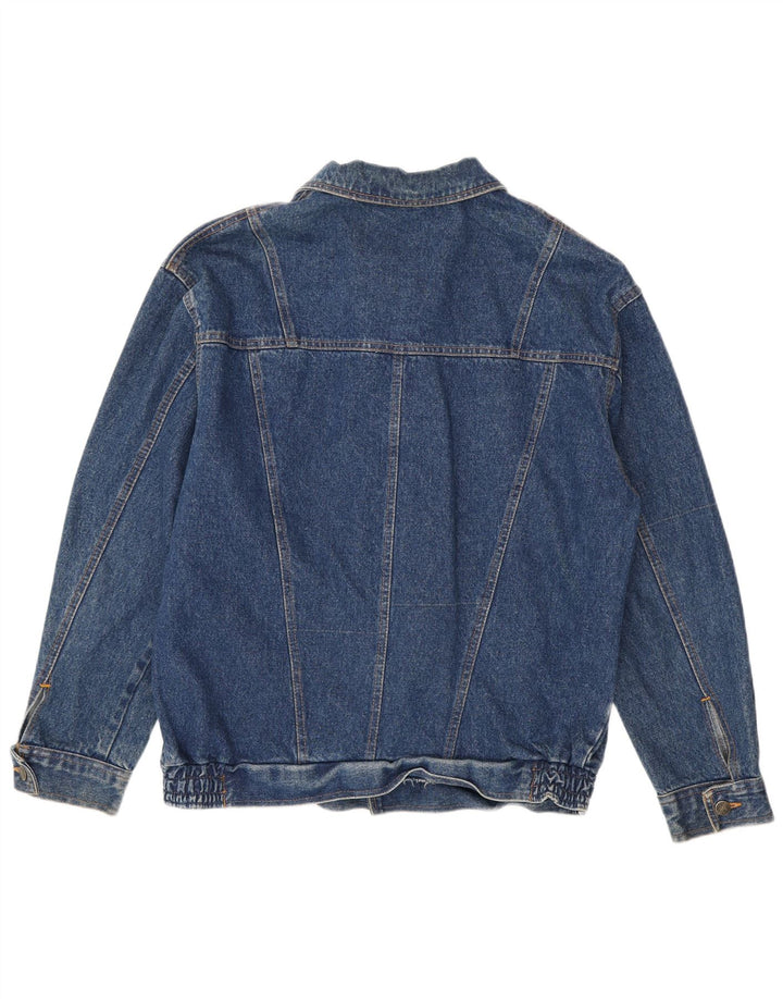 Jaqueta jeans masculina vintage IT 48 algodão azul médio