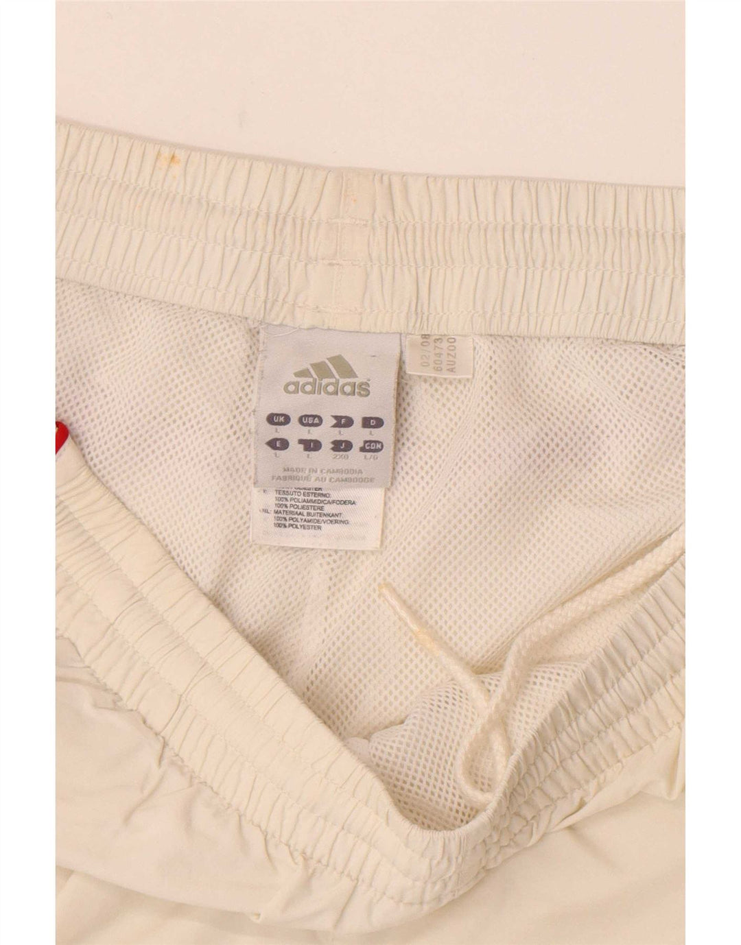 Adidas Masculino Climalite Sport Shorts Grande Branco Colorblock Poliéster