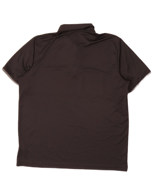 Adidas Mens Primegreen Polo Shirt XL Preto Listrado Poliéster
