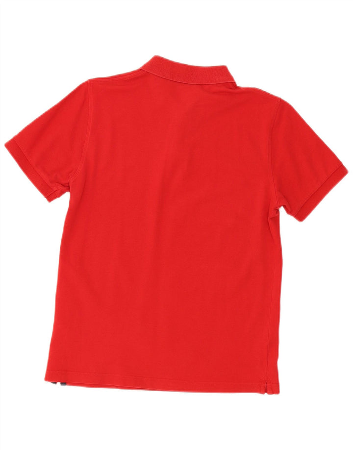 Camisa polo masculina Sun68 pequena de algodão vermelho