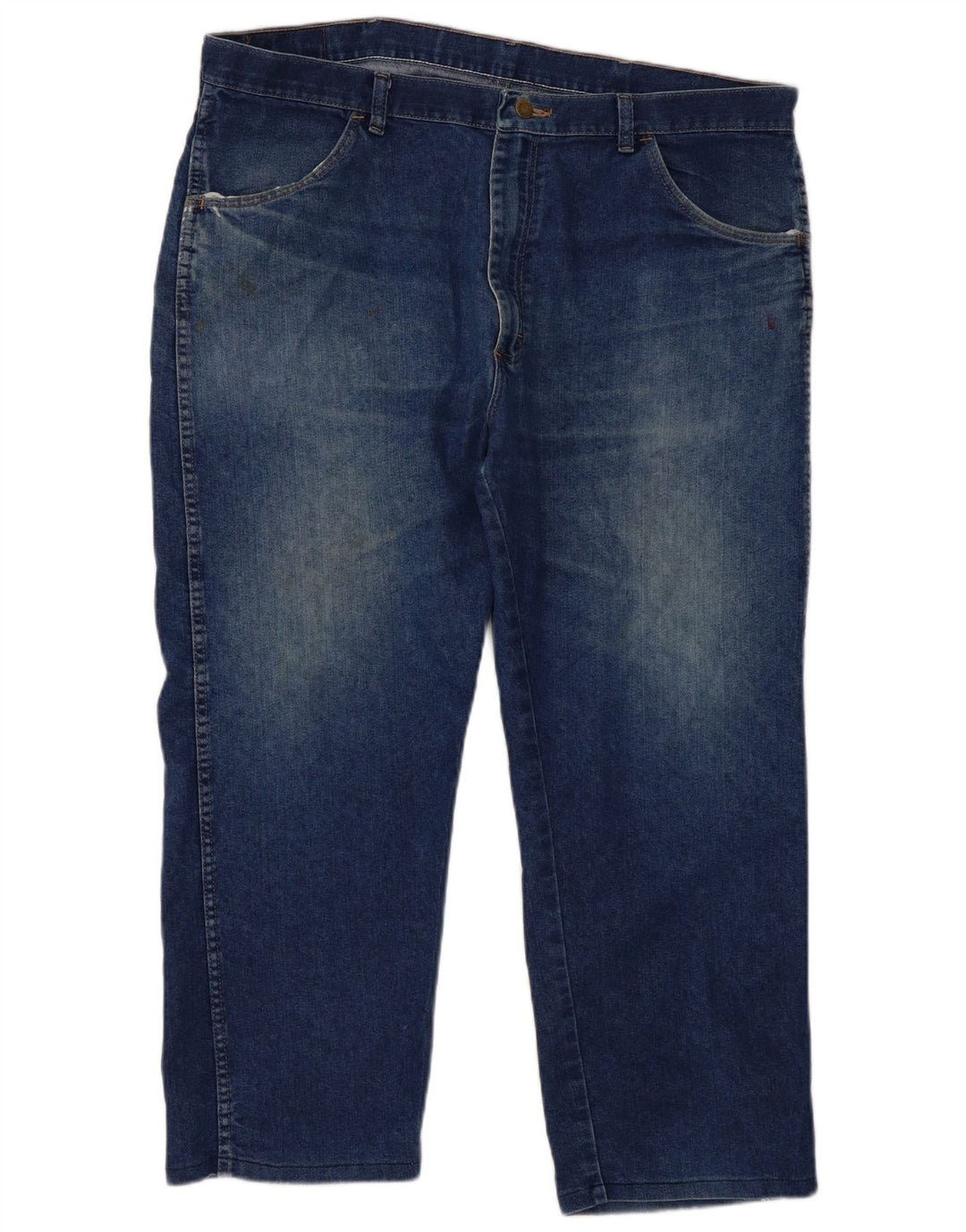 Wrangler feminino regular fit jeans reto W40 L29 algodão azul