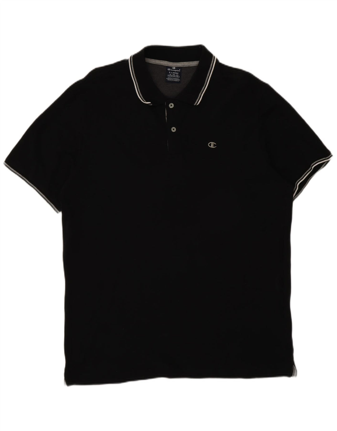 Camisa polo masculina Champion XL algodão preto