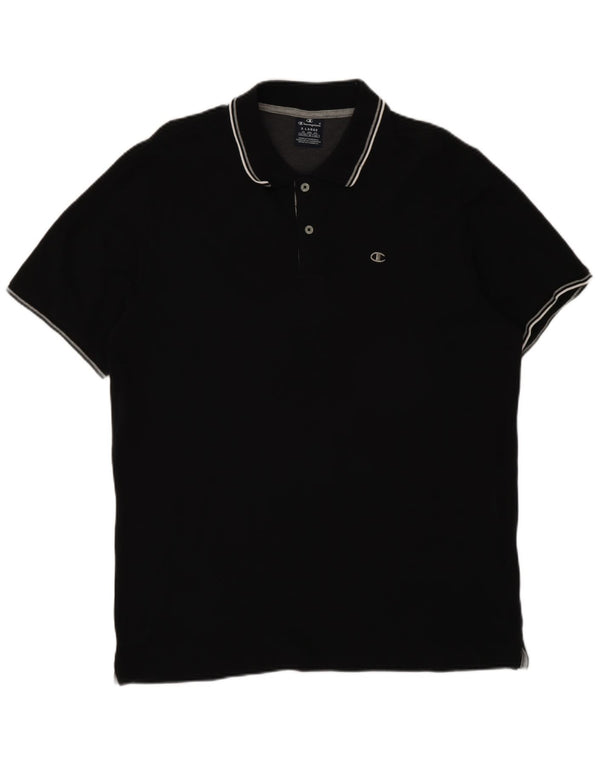 Camisa polo masculina Champion XL algodão preto