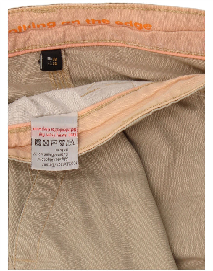 Shorts cargo masculino JEEP W33 algodão bege médio