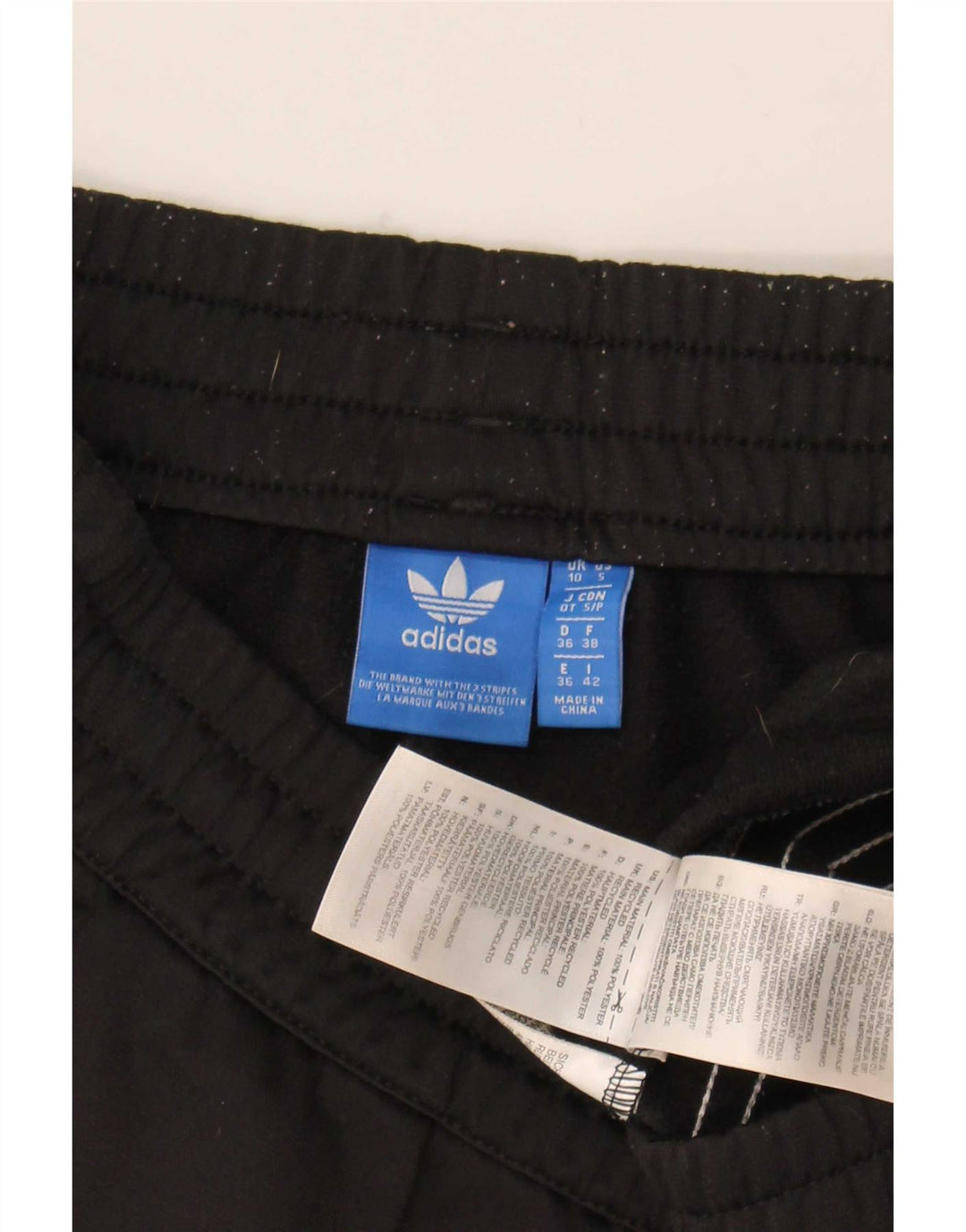 Shorts esportivos femininos Adidas UK 10 pequeno poliéster preto