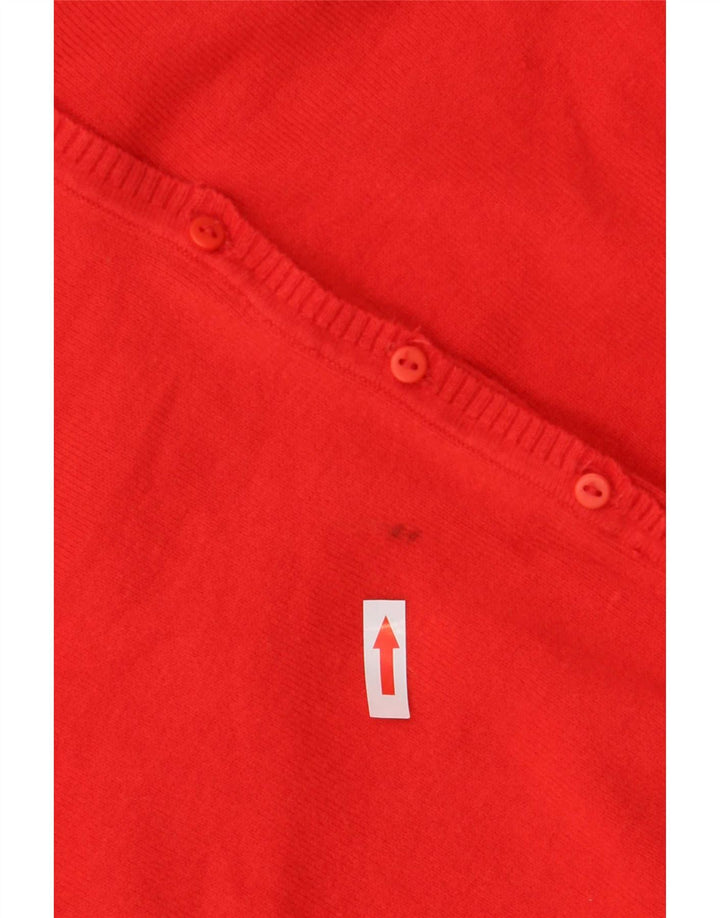 Suéter cardigã feminino Zara Reino Unido 14 grande vermelho