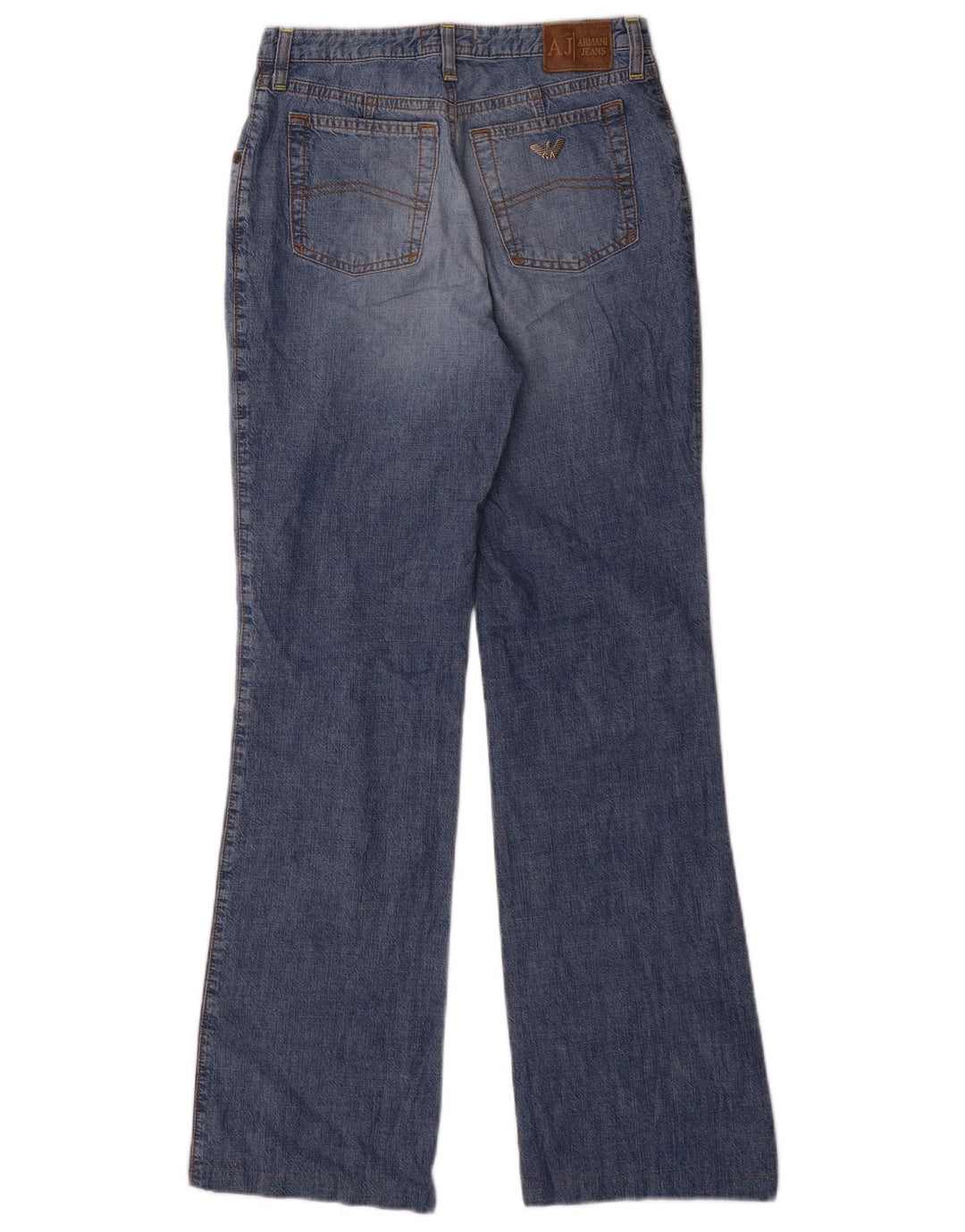 ARMANI Calça Jeans Feminina Indigo Bootcut W27 L30 Azul Algodão