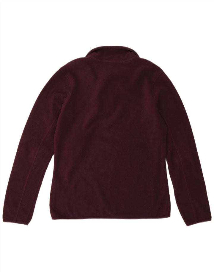 Jumper de lã feminino Carrera com zíper e gola UK 14 médio marrom poliéster
