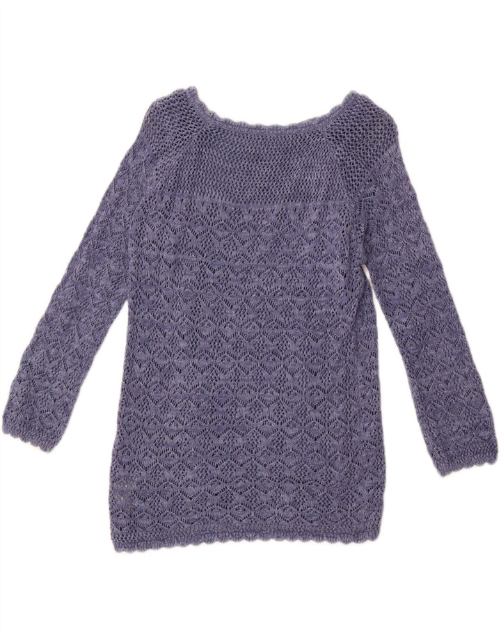 FAT FACE Suéter feminino com gola canoa 13-14 anos algodão azul