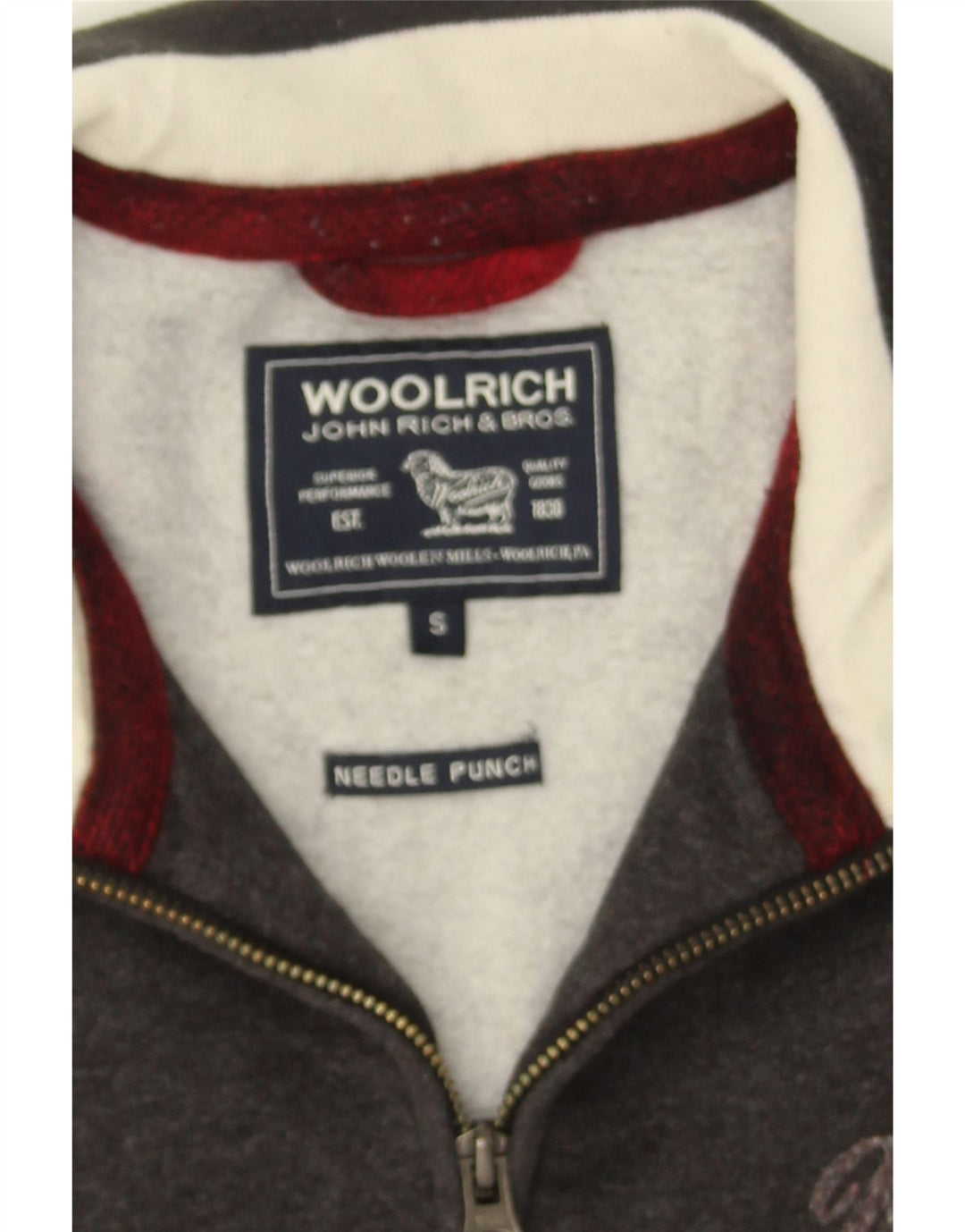 WOOLRICH Mens Tracksuit Top Jacket Small Grey Cotton Vintage Woolrich and Second-Hand Woolrich from Messina Hembry 