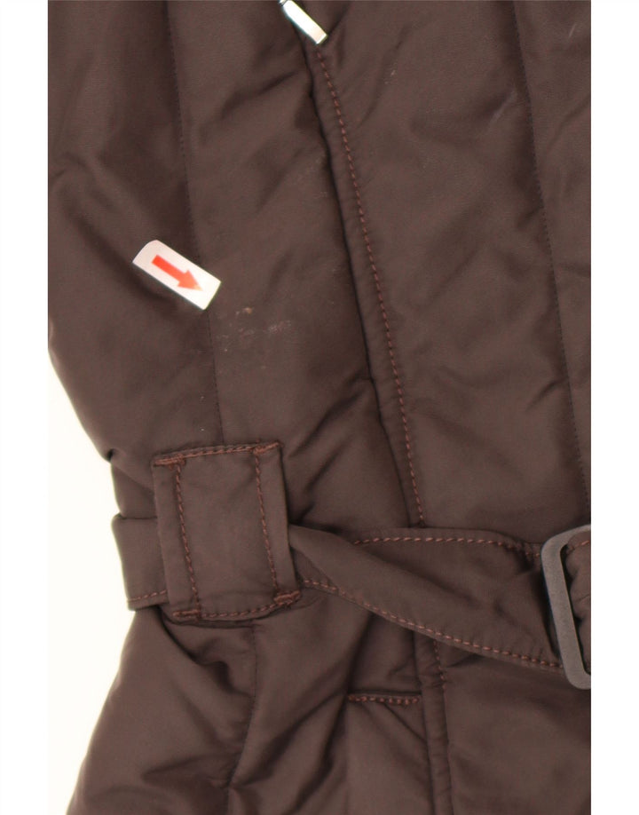 Casaco corta-vento feminino Refrigiwear Cruz UK 14 médio marrom nylon