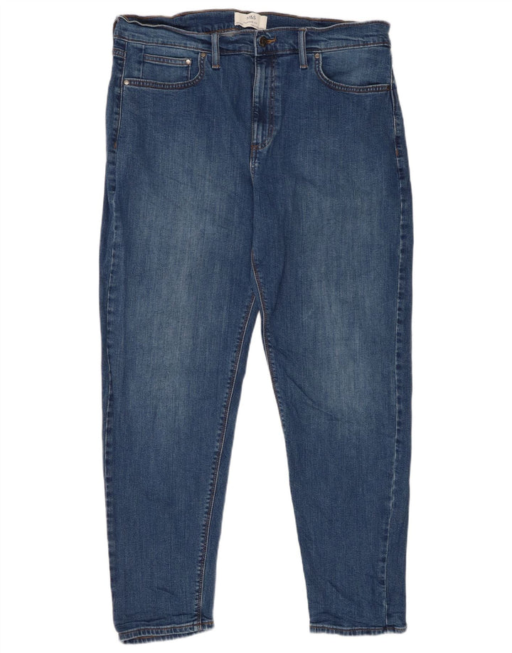 MARKS & SPENCER Calça jeans masculina cônica W36 L28 algodão azul