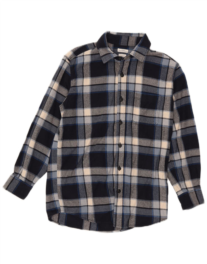 Camisa masculina de flanela Gap XS azul algodão xadrez
