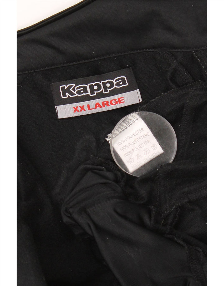 Kappa Mens Graphic Tracksuit Top Jaqueta 2XL Poliéster Preto