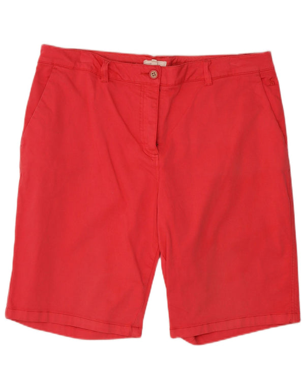 Joules Womens Chino Shorts UK 16 Grande W37 Algodão Rosa