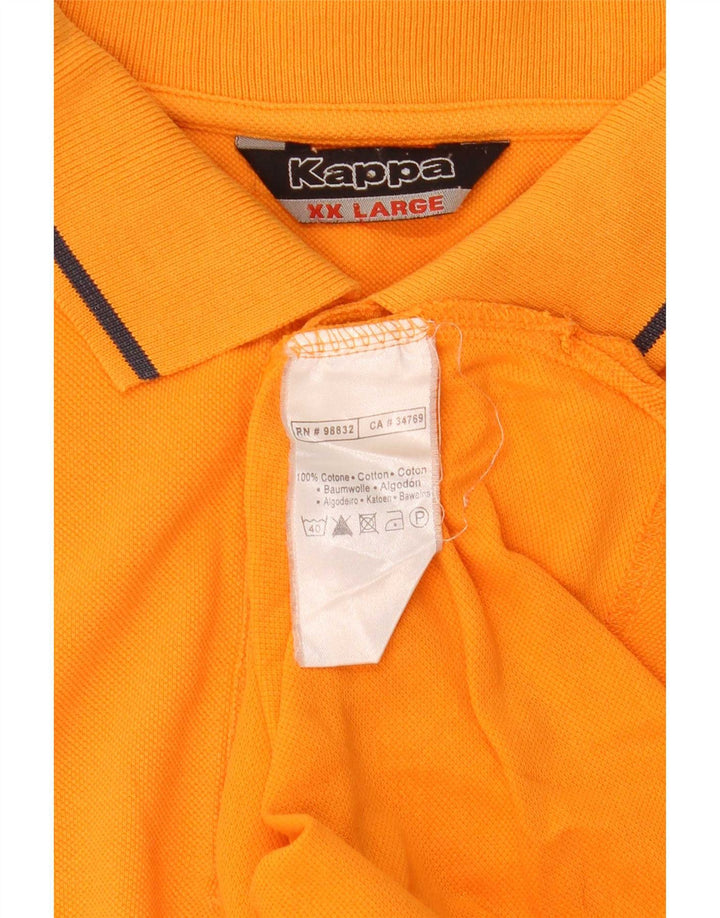 Camisa polo masculina Kappa 2XL algodão laranja