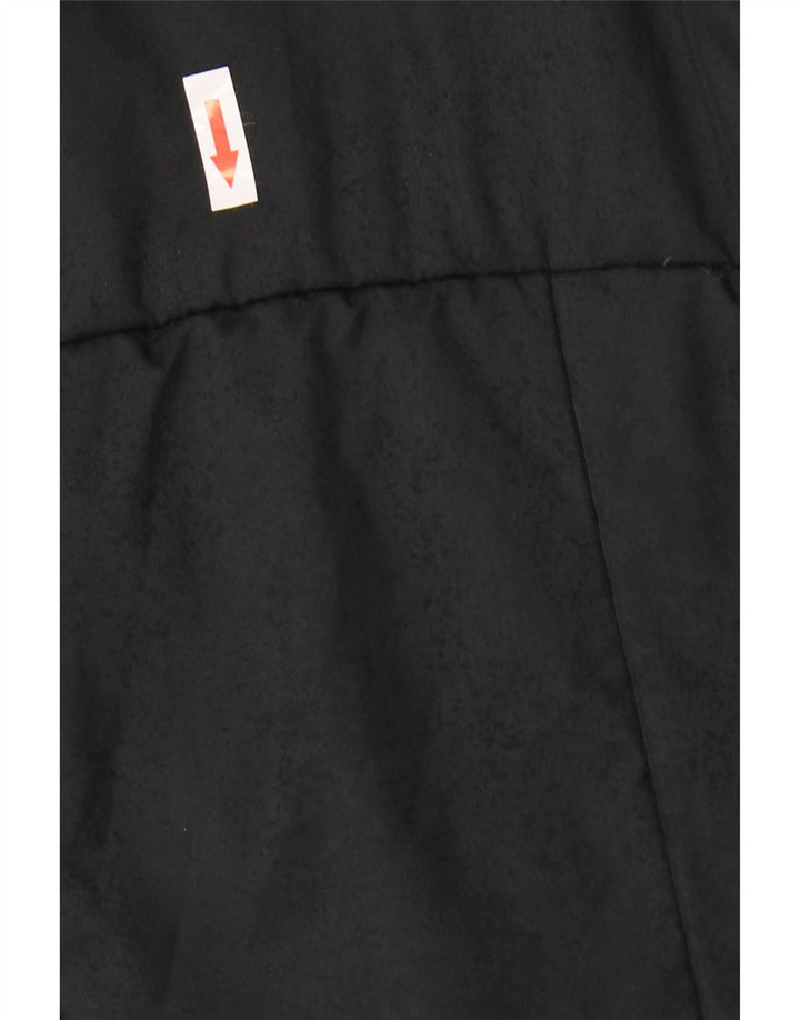 Casaco acolchoado com capuz feminino Adidas UK 14 poliéster preto médio