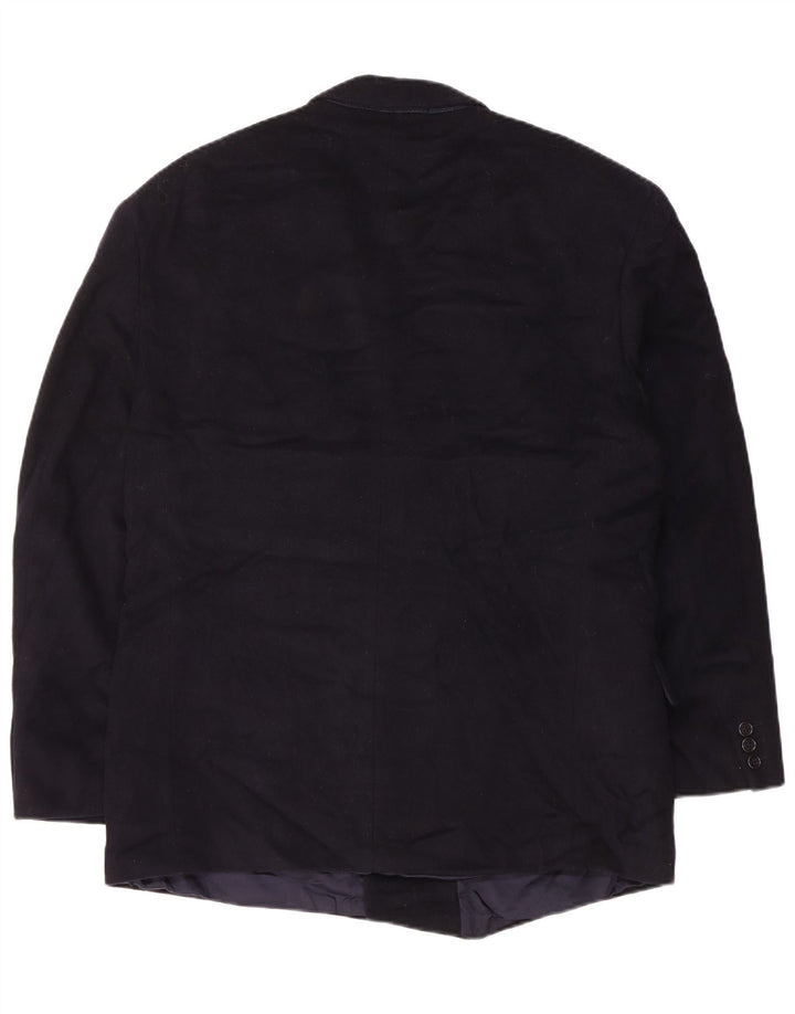 Jaqueta Blazer Masculina Hugo Boss Double Breasted EU 48 Lã Azul Marinho Médio