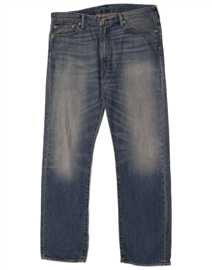 Levi's Masculino 504 Straight Jeans W36 L34 Azul Algodão