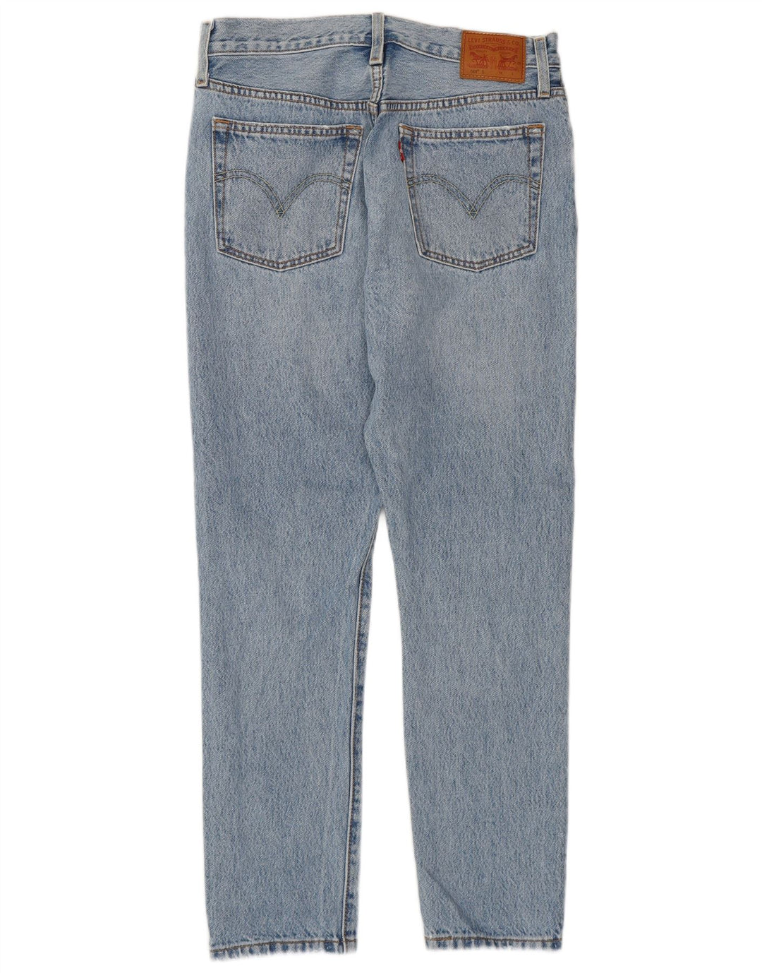 Calça Jeans Levis Feminina 501 Distressed Slim W28 L28 Azul Algodão