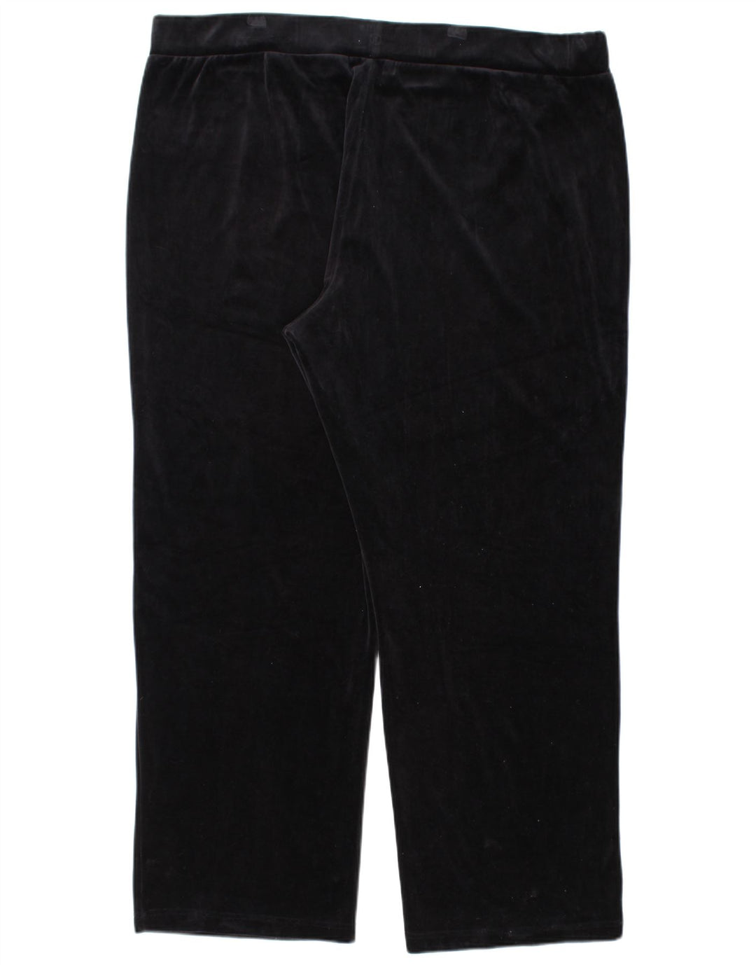 Calça feminina de veludo RALPH LAUREN Reino Unido 22 3XL algodão preto