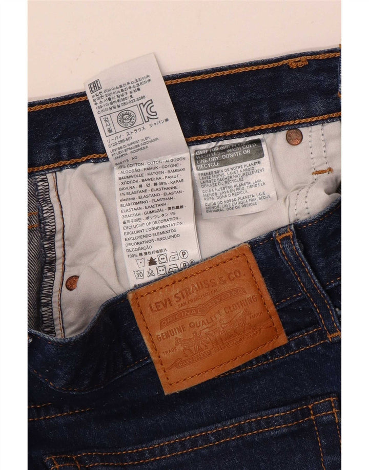 Calça jeans feminina Levi's Wedgie cortada W30 L26 algodão azul