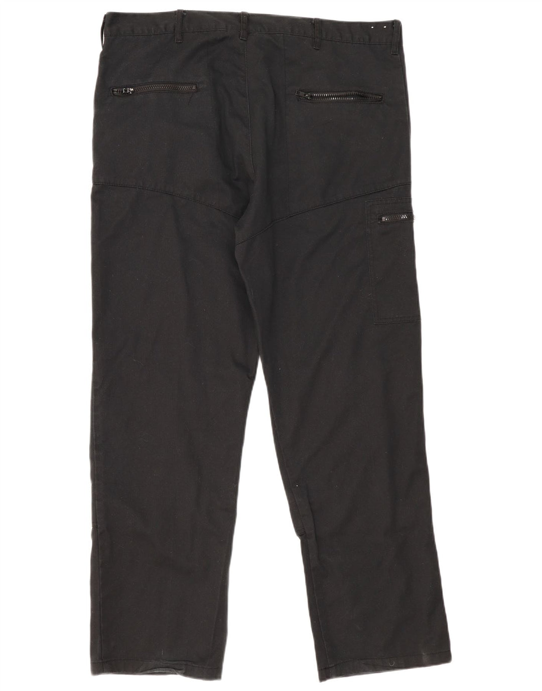 Calças cargo retas masculinas Dickies W38 L31 poliéster preto