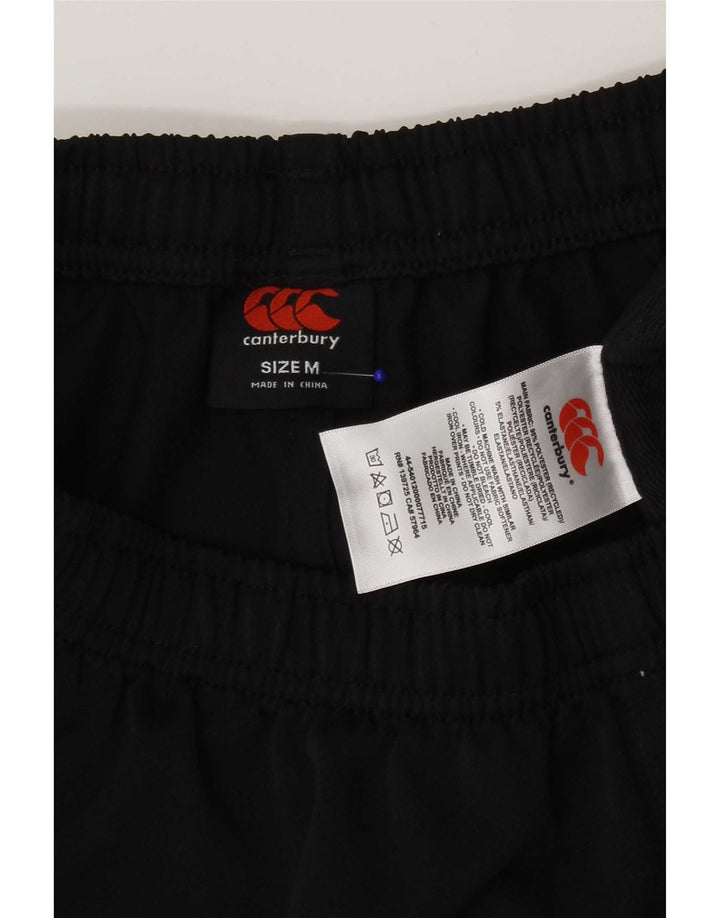 Shorts esportivos femininos Canterbury UK 12 poliéster preto médio