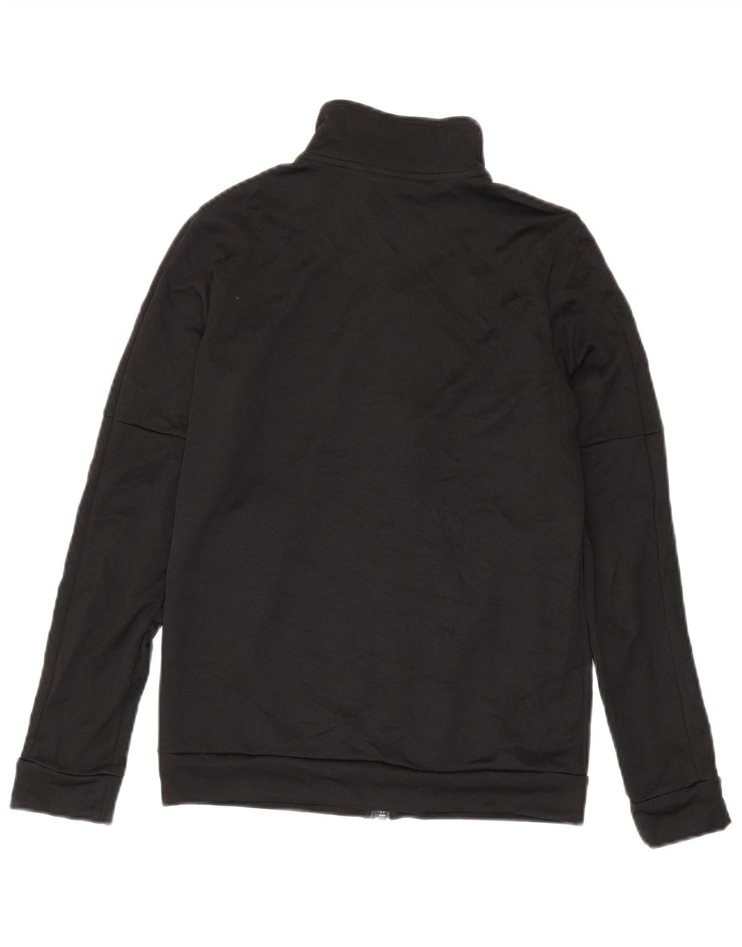 Adidas Womens Tracksuit Top Jacket UK 8/10 Pequeno Poliéster Preto