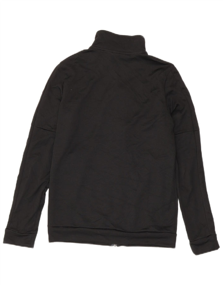 Adidas Womens Tracksuit Top Jacket UK 8/10 Pequeno Poliéster Preto