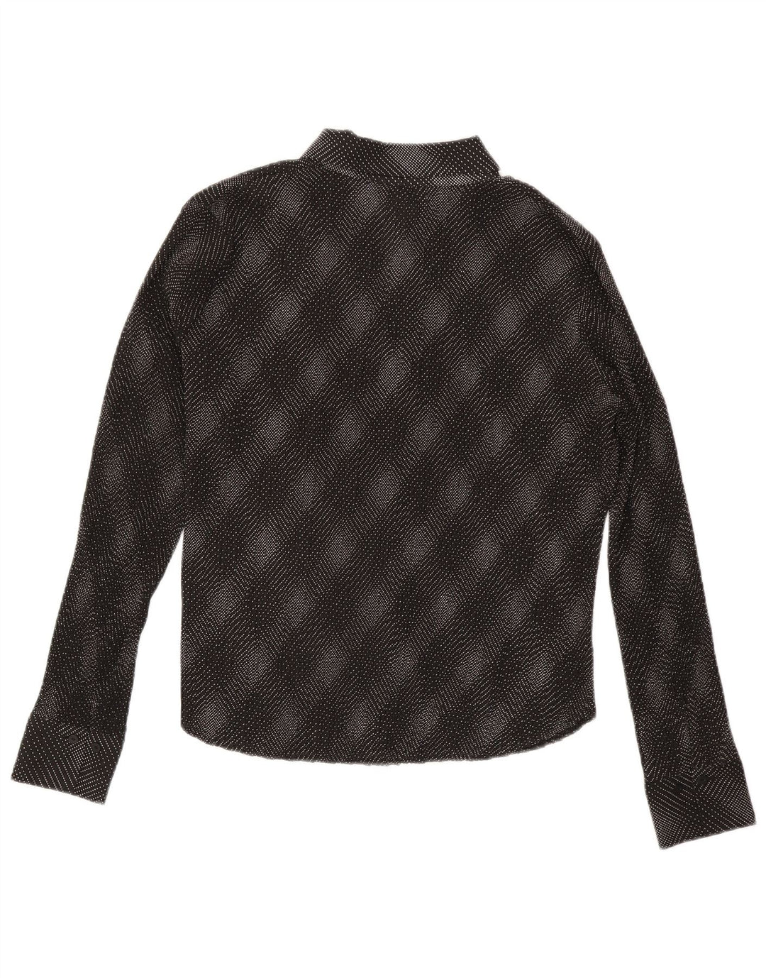 Blusa feminina Marks & Spencer UK 20 2XL poliéster xadrez preto