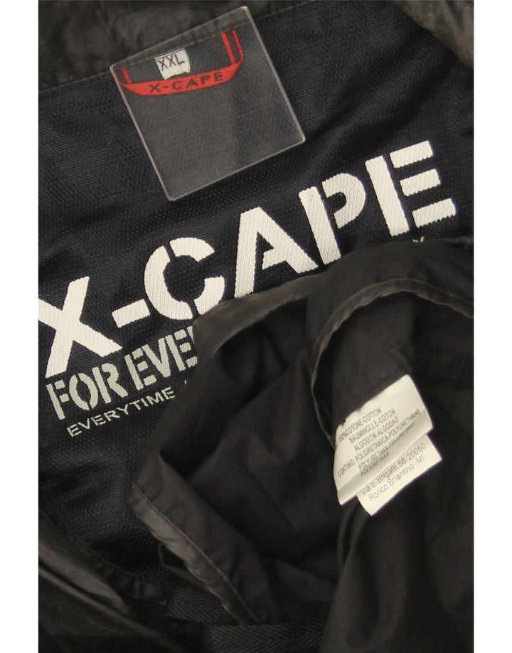 Jaqueta utilitária masculina X-CAPE UK 44 2XL algodão preto