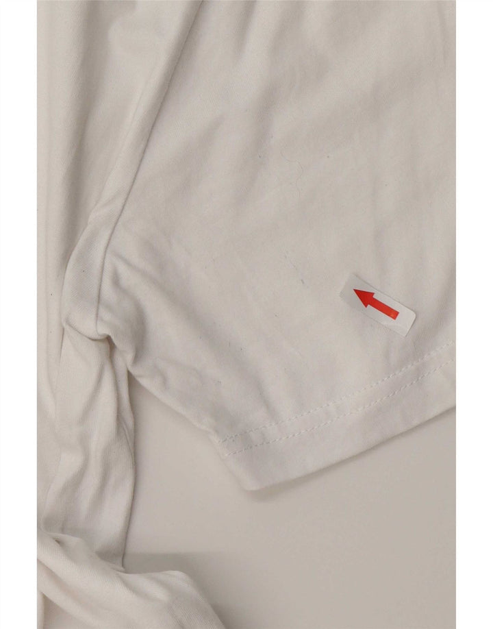 Camiseta masculina gráfica Nautica Top grande de algodão branco