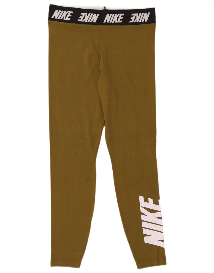 Leggings Nike Femininas Graphic UK 14 Grande Algodão Cáqui