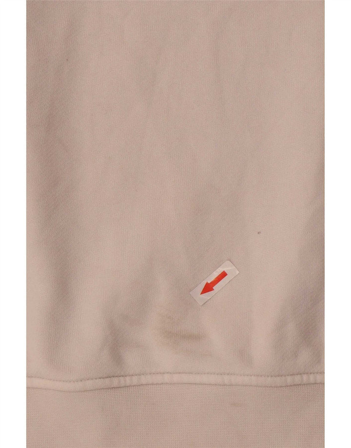 Adidas feminino oversized moletom jumper reino unido 10 pequeno algodão branco