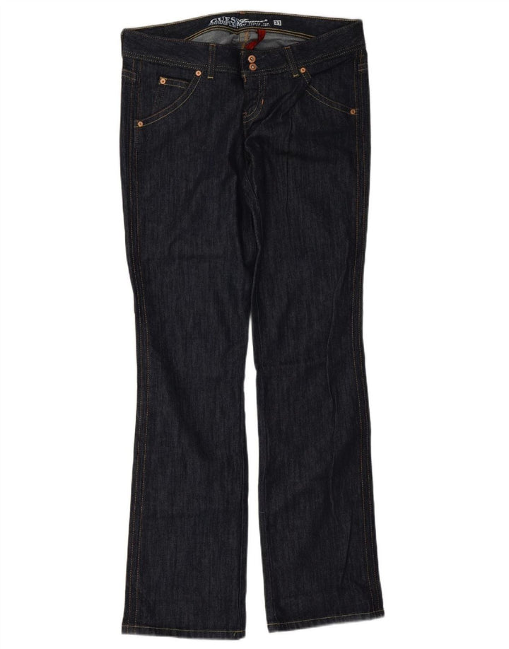 Guess Calça Jeans Feminina Bootcut W31 L34 Azul Marinho Algodão