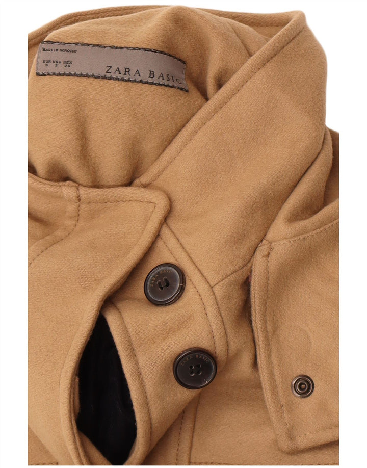 Jaqueta bomber com capuz feminina Zara Reino Unido 10 pequena marrom
