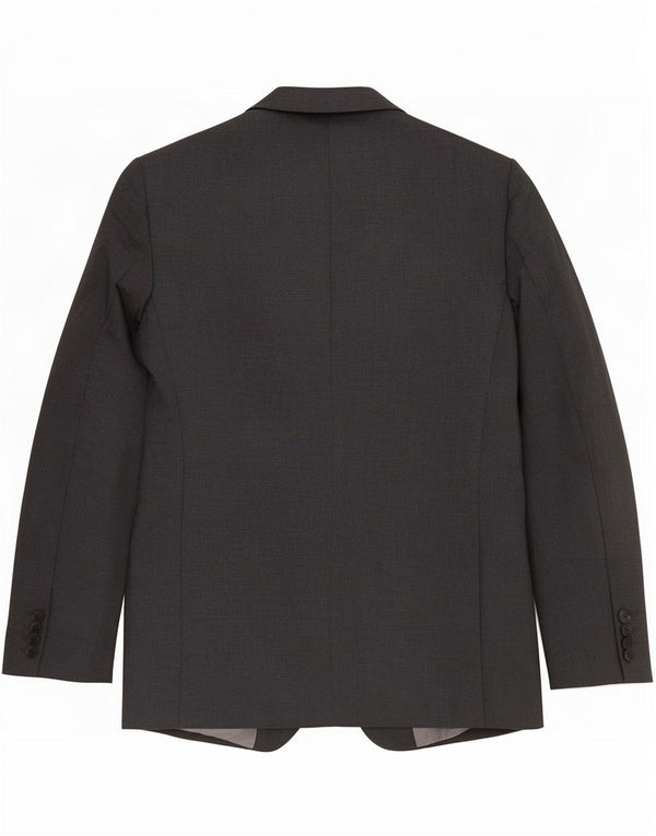 Jaqueta blazer masculina de 2 botões Marks & Spencer Reino Unido 40 poliéster cinza médio