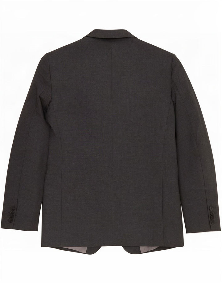 Jaqueta blazer masculina de 2 botões Marks & Spencer Reino Unido 40 poliéster cinza médio