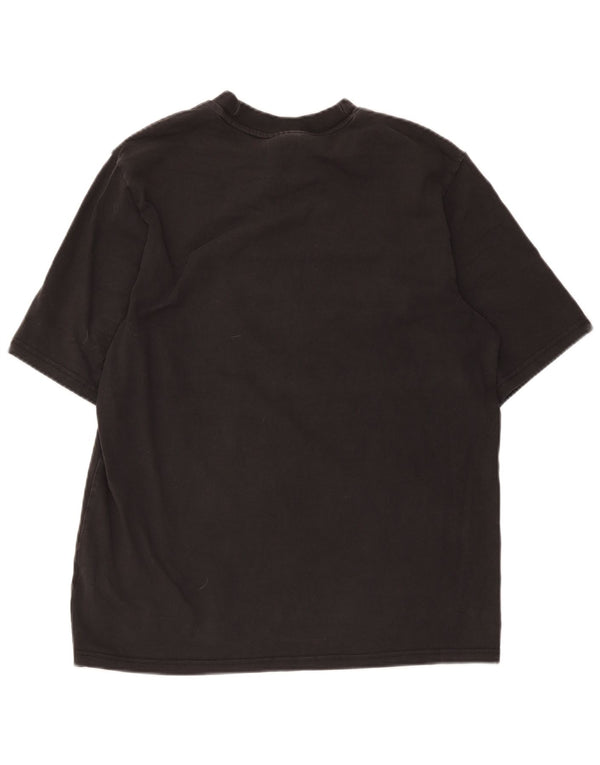 Adidas Mens Graphic T-Shirt Top Médio Algodão Preto