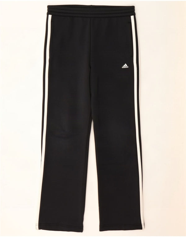Calças de treino femininas Adidas UK 8 pequenas poliéster preto